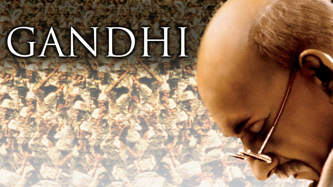 Gandhi — backdrops with title 4