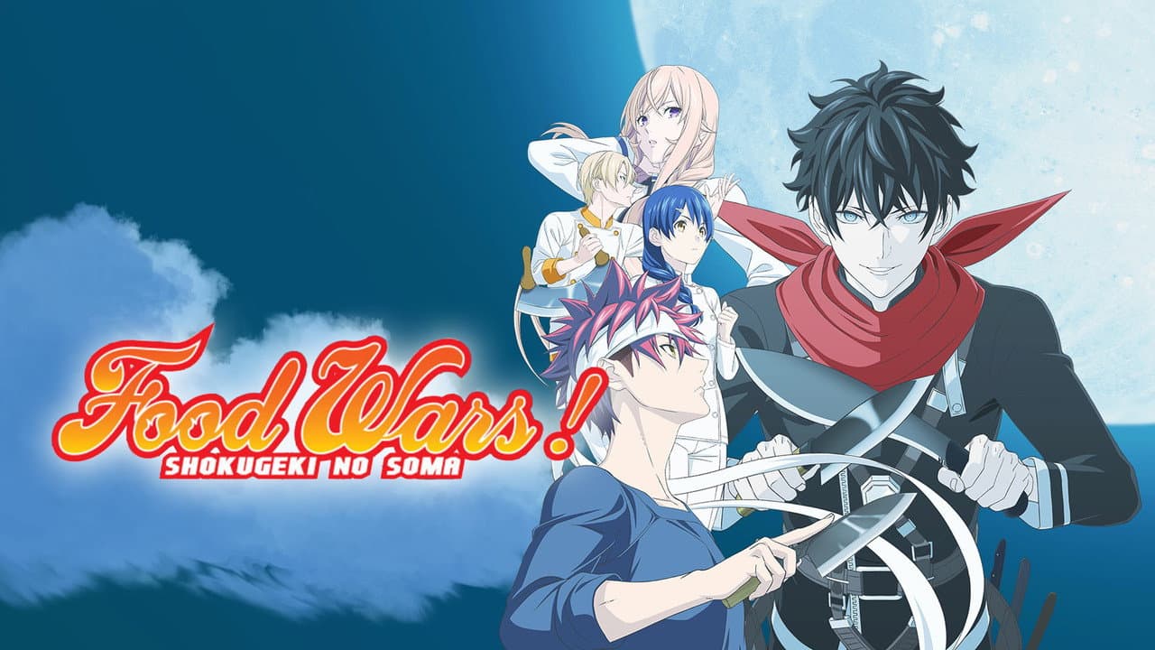 Food Wars! Shokugeki no Soma — backdrops with title 1