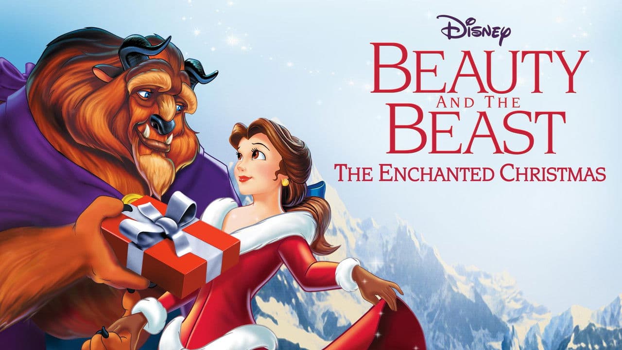 Beauty and the Beast: The Enchanted Christmas — backdrops with title 2