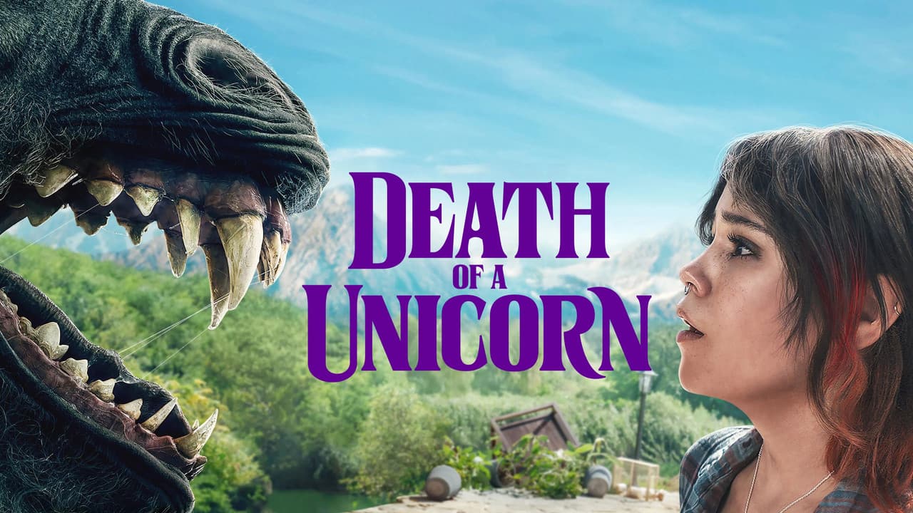 Death of a Unicorn — backdrops with title 7
