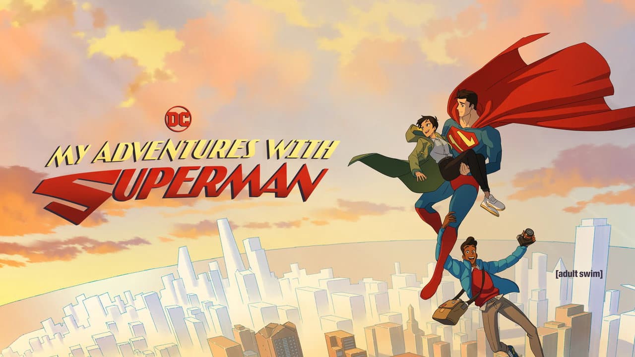 My Adventures with Superman — backdrops with title 4