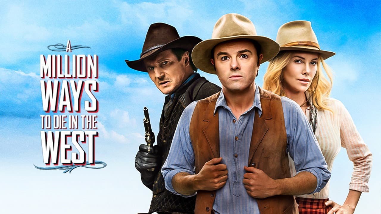 A Million Ways to Die in the West — backdrops with title 8