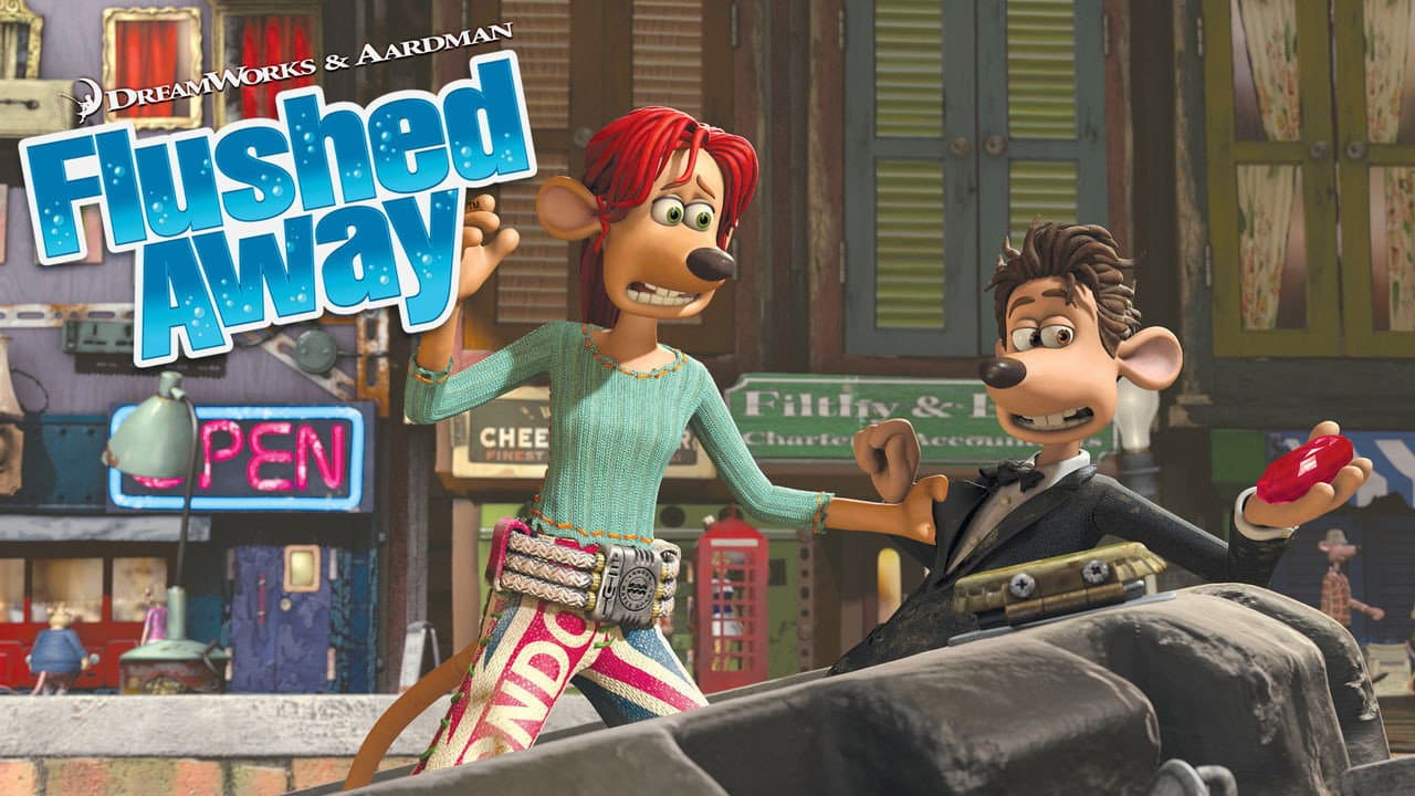Flushed Away — backdrops with title 4