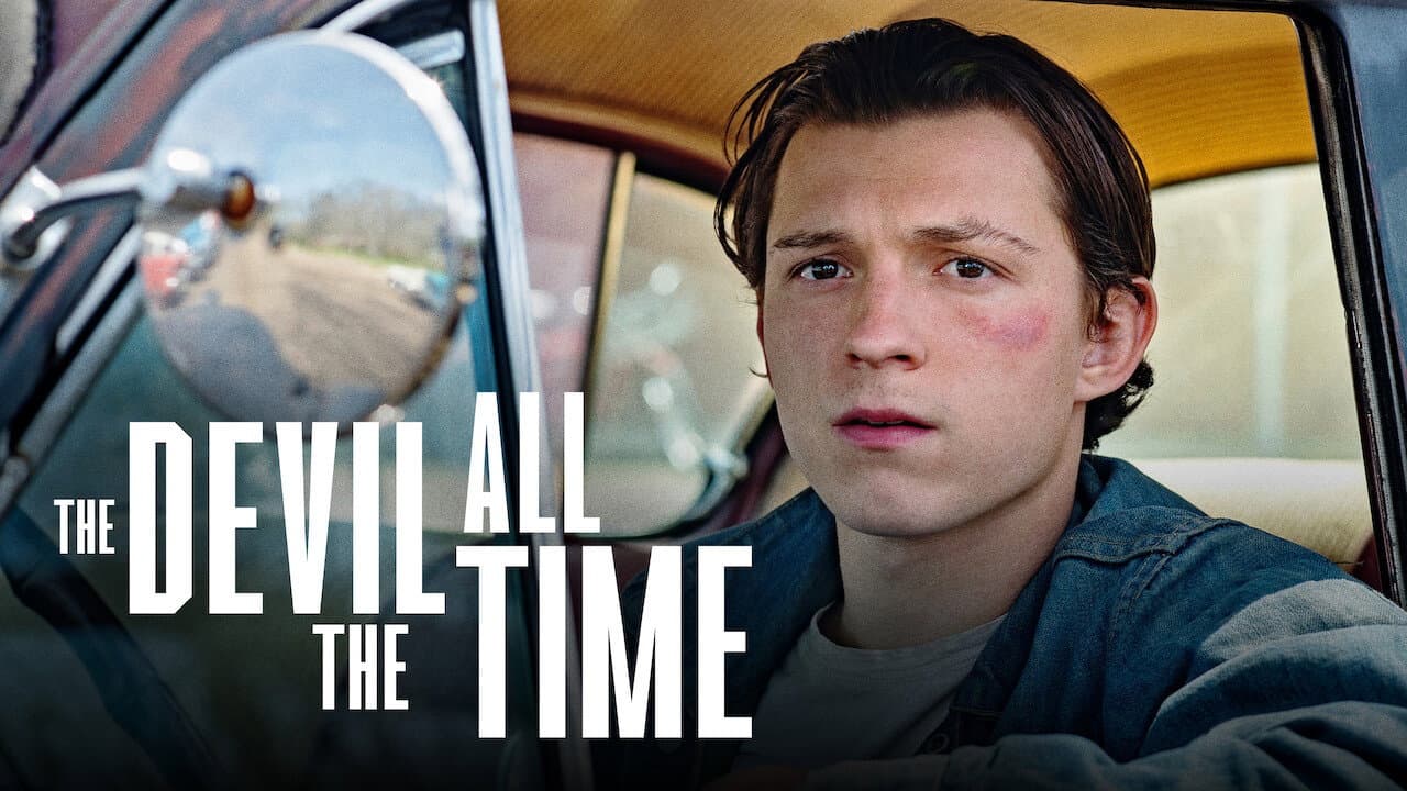 The Devil All the Time — backdrops with title 1