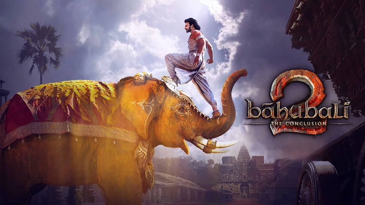 Bāhubali 2: The Conclusion — backdrops with title 3