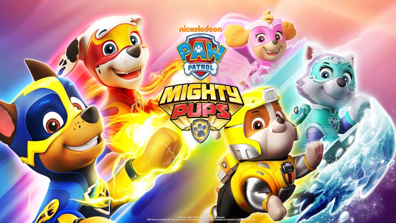 PAW Patrol: Mighty Pups — backdrops with title 1