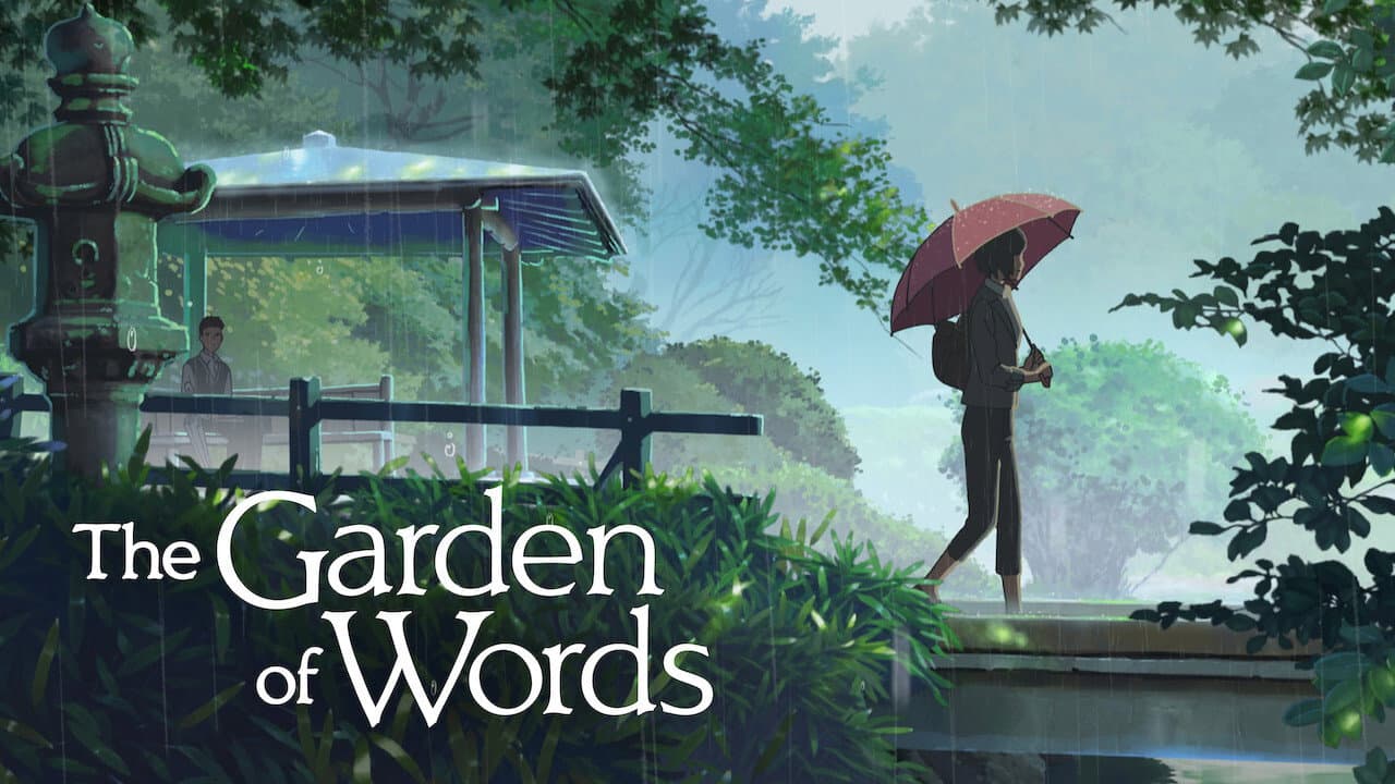 The Garden of Words — backdrops with title 2