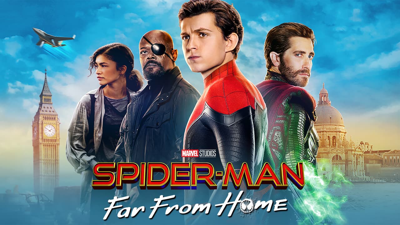 Spider-Man: Far From Home — backdrops with title 1