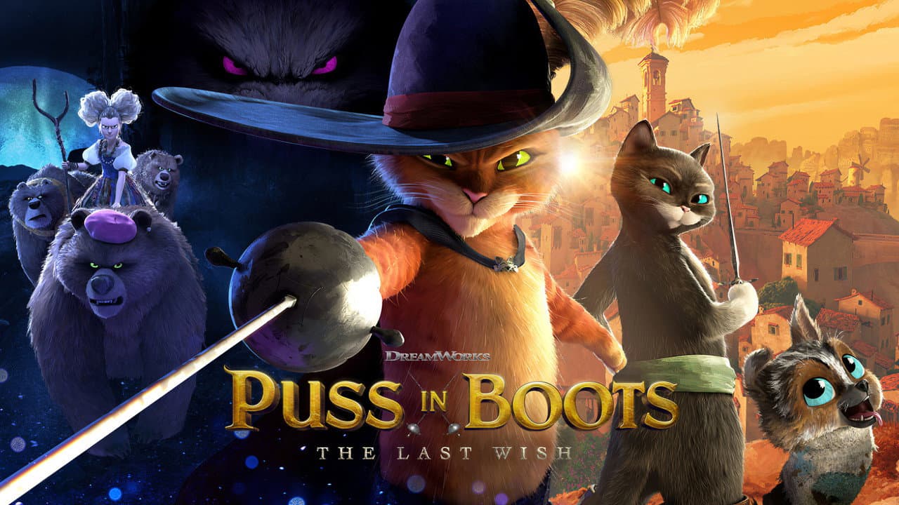 Puss in Boots: The Last Wish — backdrops with title 4