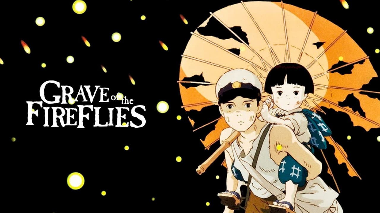 Grave of the Fireflies — backdrops with title 3