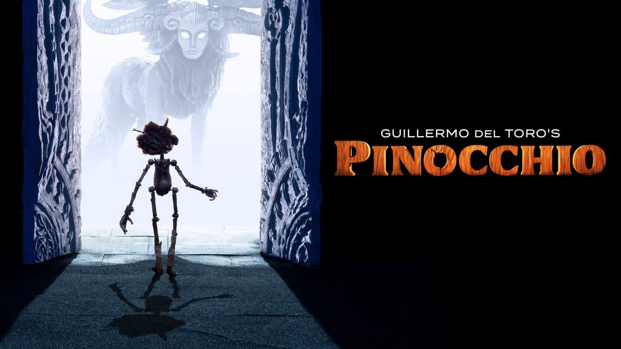 Guillermo del Toro's Pinocchio — backdrops with title 2