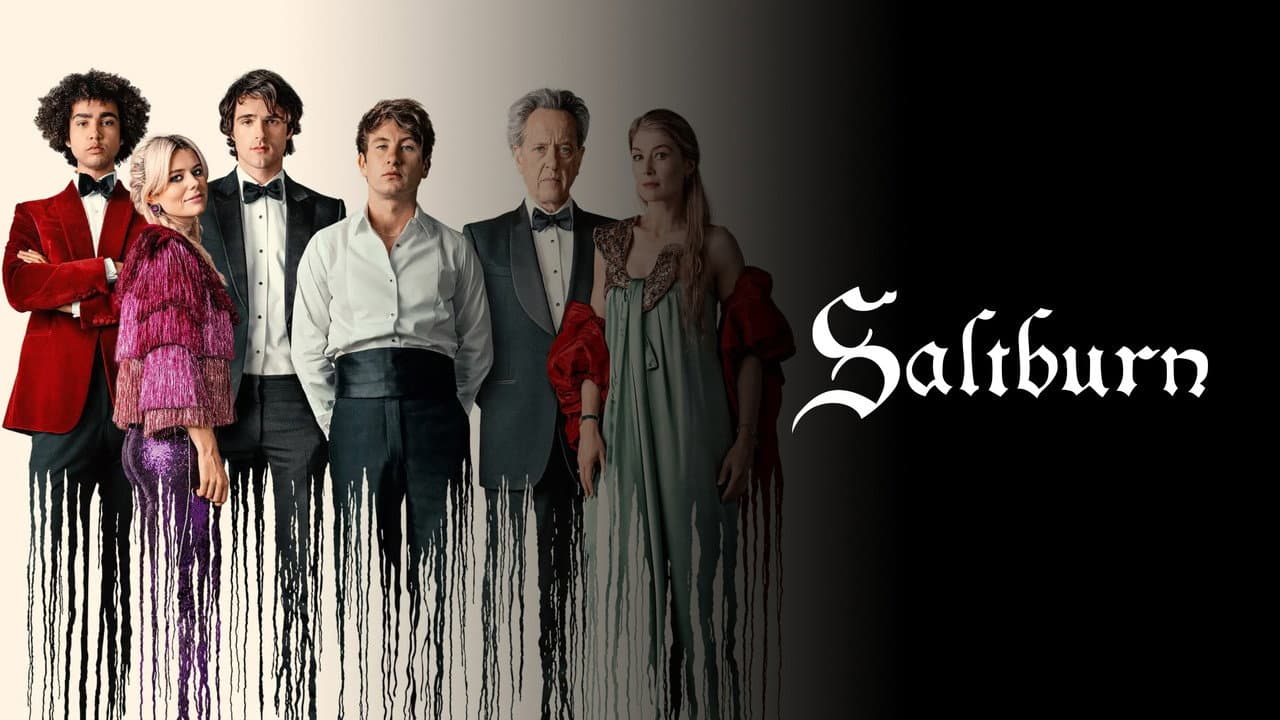 Saltburn — backdrops with title 7