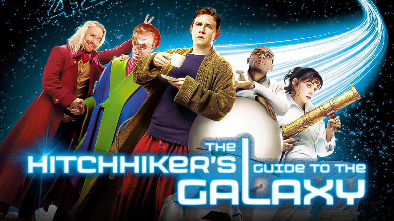 The Hitchhiker's Guide to the Galaxy — backdrops with title 3
