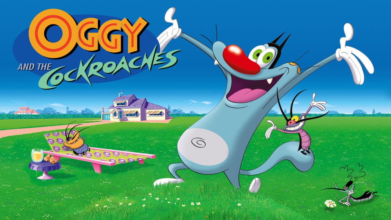 Oggy and the Cockroaches — backdrops with title 7