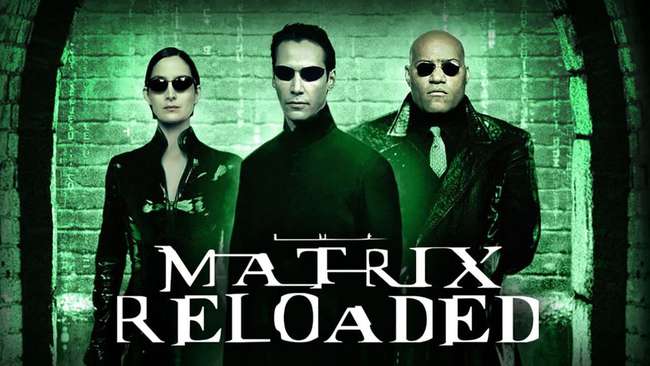 The Matrix Reloaded — backdrops with title 3