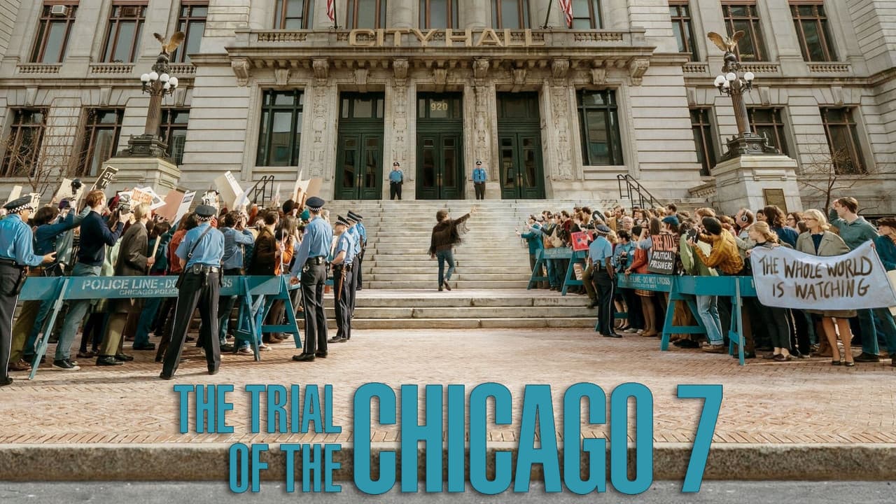 The Trial of the Chicago 7 — backdrops with title 1