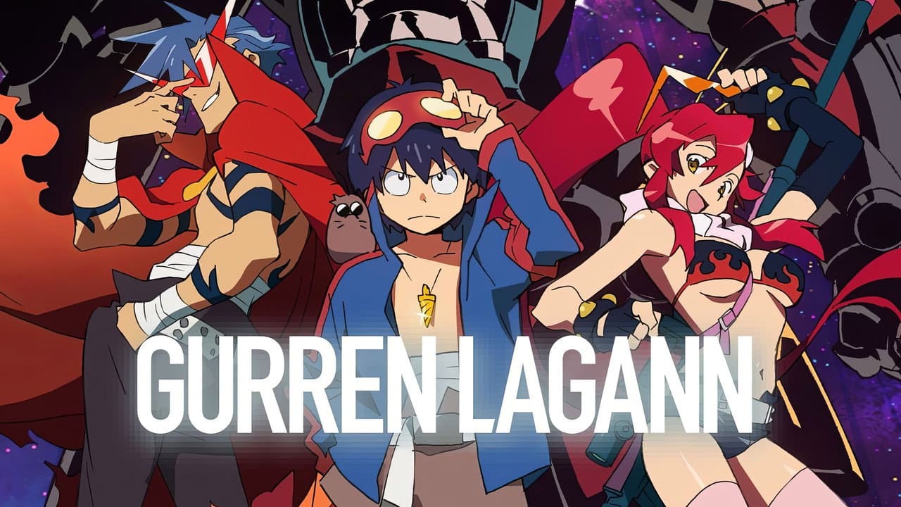 Gurren Lagann — backdrops with title 1