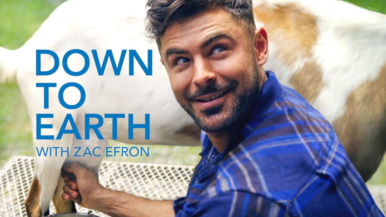 Down to Earth with Zac Efron — backdrops with title 2