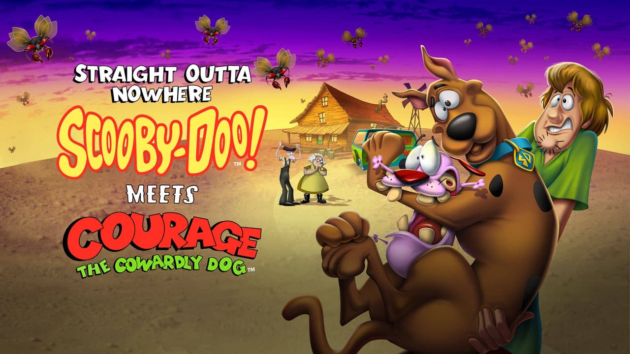 Straight Outta Nowhere: Scooby-Doo! Meets Courage the Cowardly Dog — backdrops with title 1