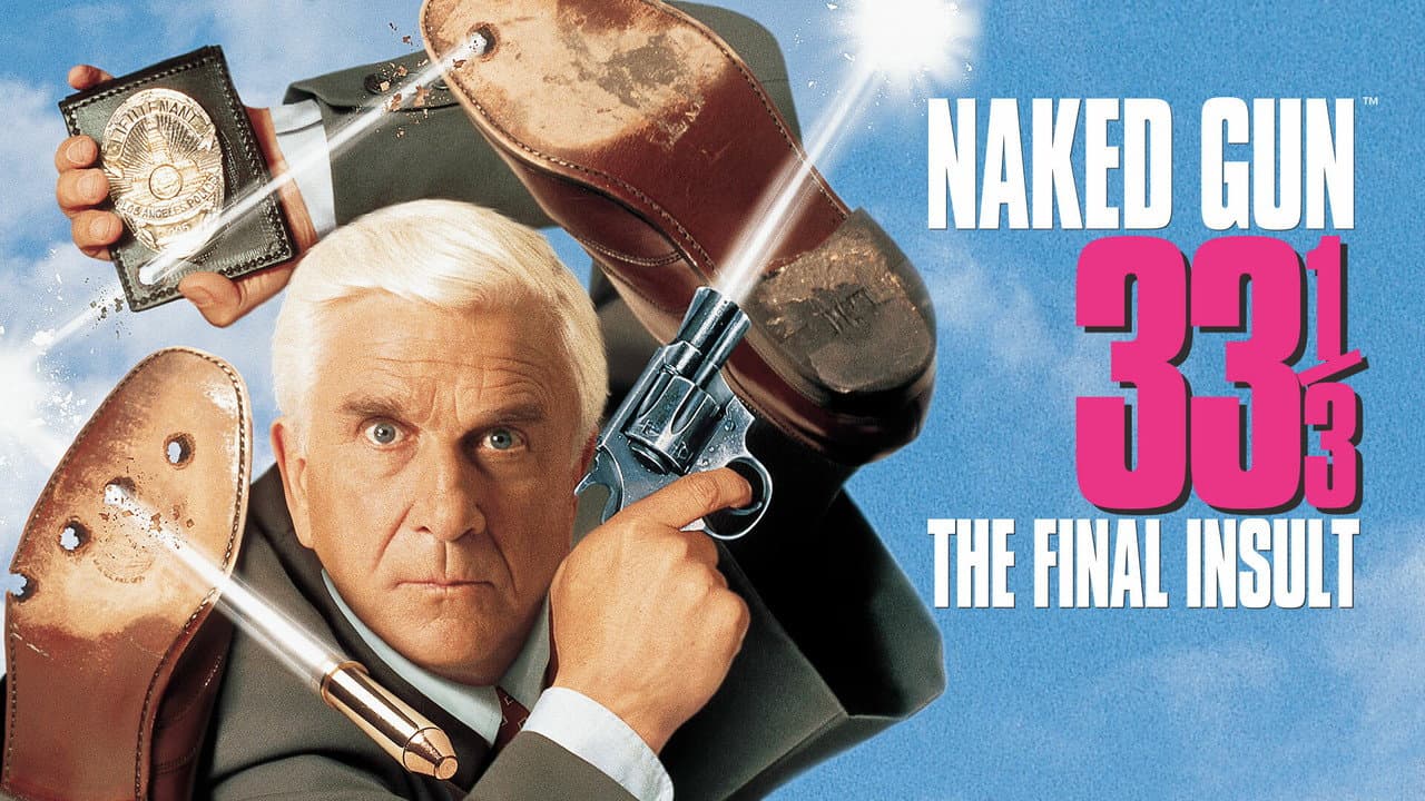 Naked Gun 33⅓: The Final Insult — backdrops with title 6