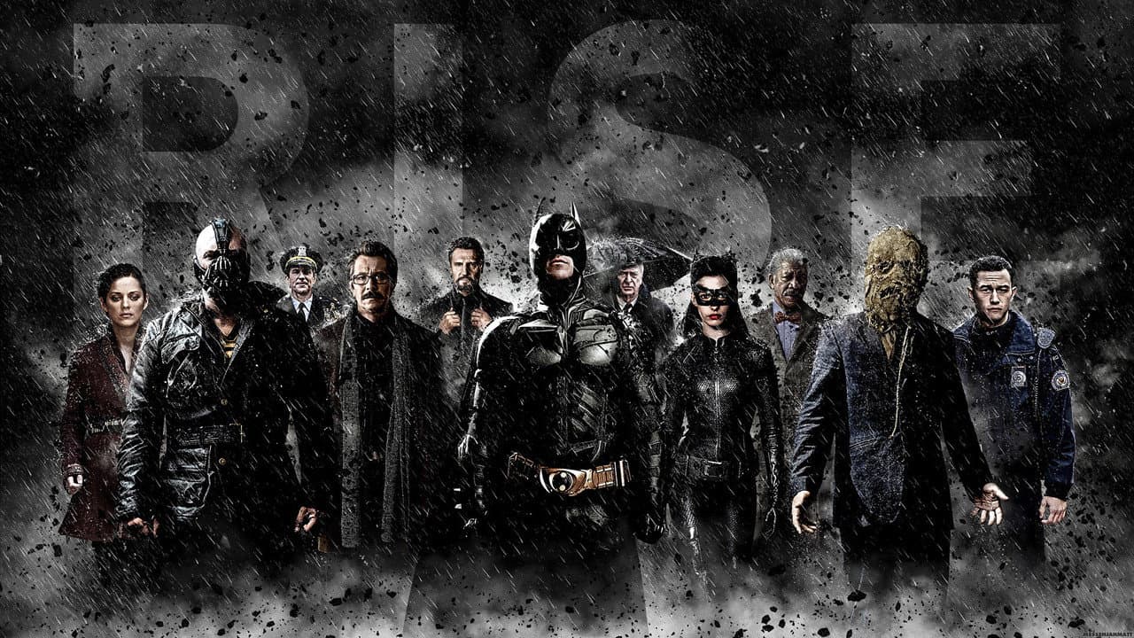 The Dark Knight Rises — backdrops with title 2
