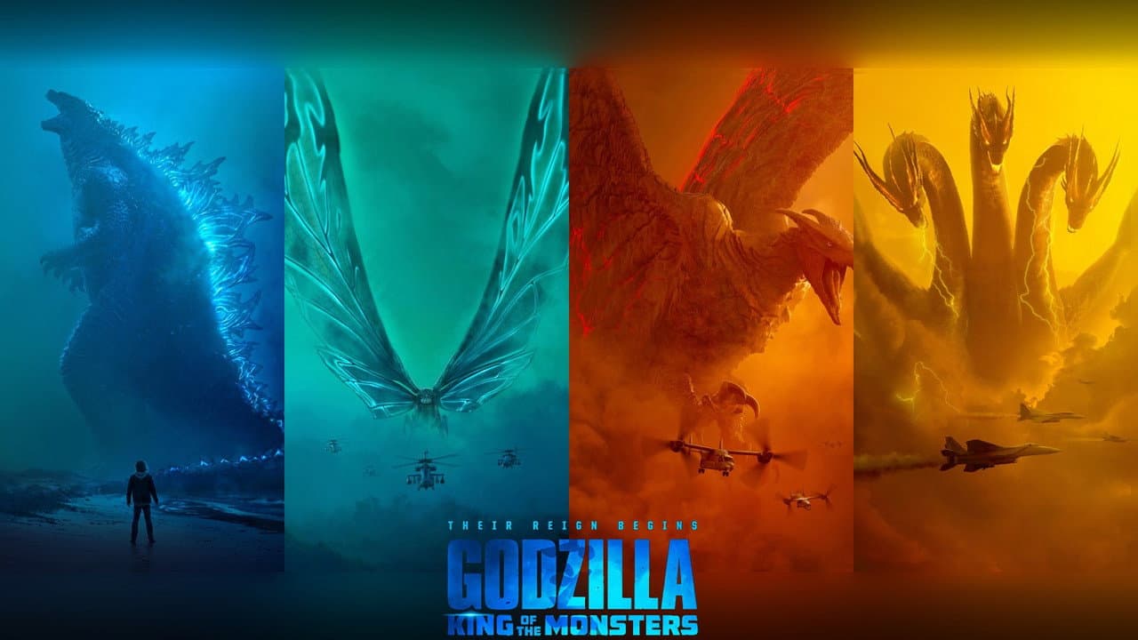 Godzilla: King of the Monsters — backdrops with title 3