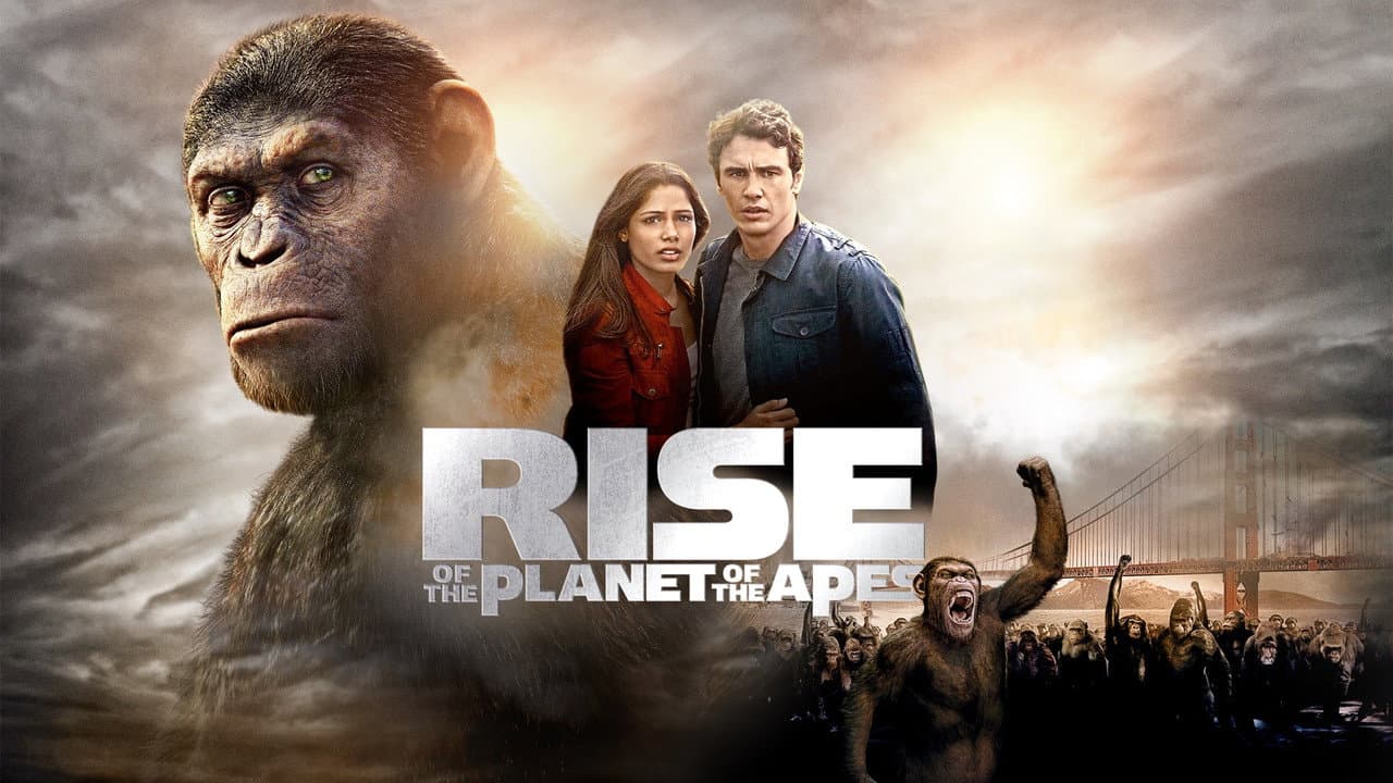 Rise of the Planet of the Apes — backdrops with title 2