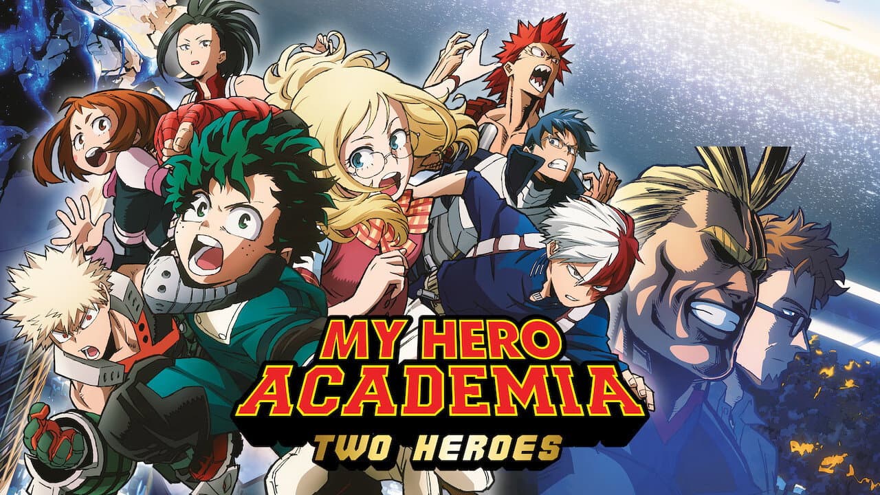 My Hero Academia: Two Heroes — backdrops with title 2